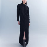 Catrin Silk Twill Longline Shirt Dress