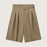 Gus Double Pleat Wool Shorts