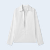 Haines Poplin Front Slit Shirt